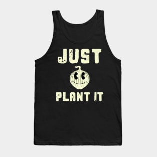 Just Plant It Smiling White Onion Tank Top